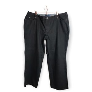 Avenue Jeans | Dark Grey Plus Size Straight Leg Jeans Denim •